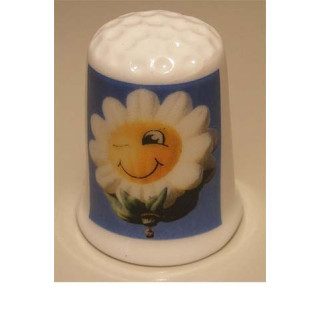 Luchtballon op een porselein vingerhoedje nr05