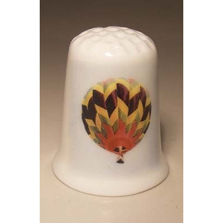 Luchtballon op een porselein vingerhoedje nr11