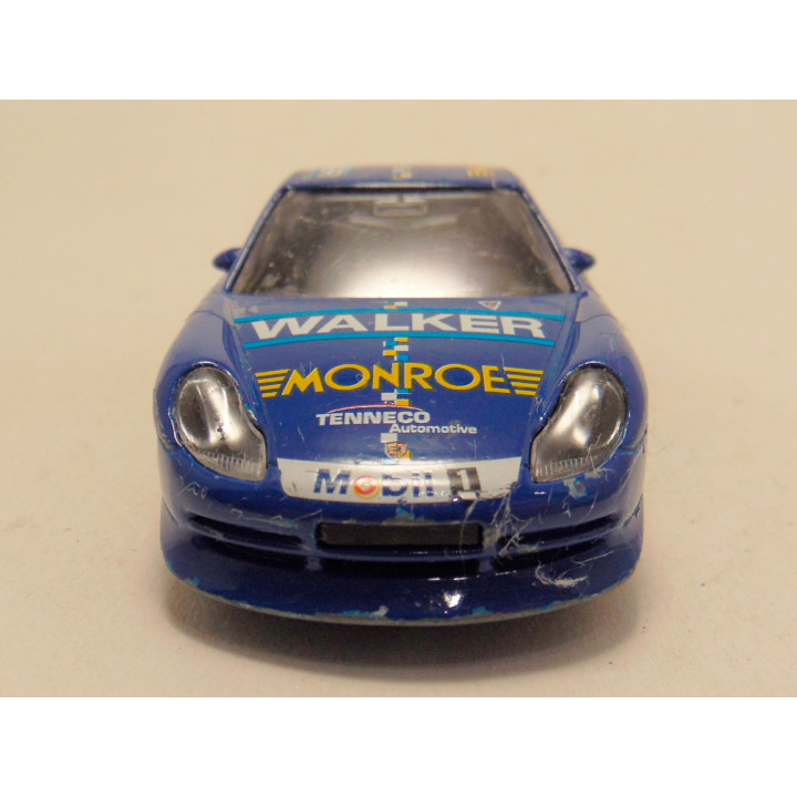 Porsche 911 Carrera Rally Walker Monroe Bburago 1:43 blauw