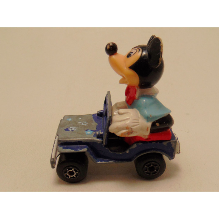 Mickey Mouse in een Jeep Willys Matchbox Walt Disney