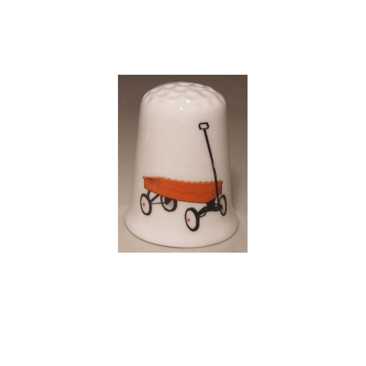 Kinder bolderkar tekening vingerhoedje