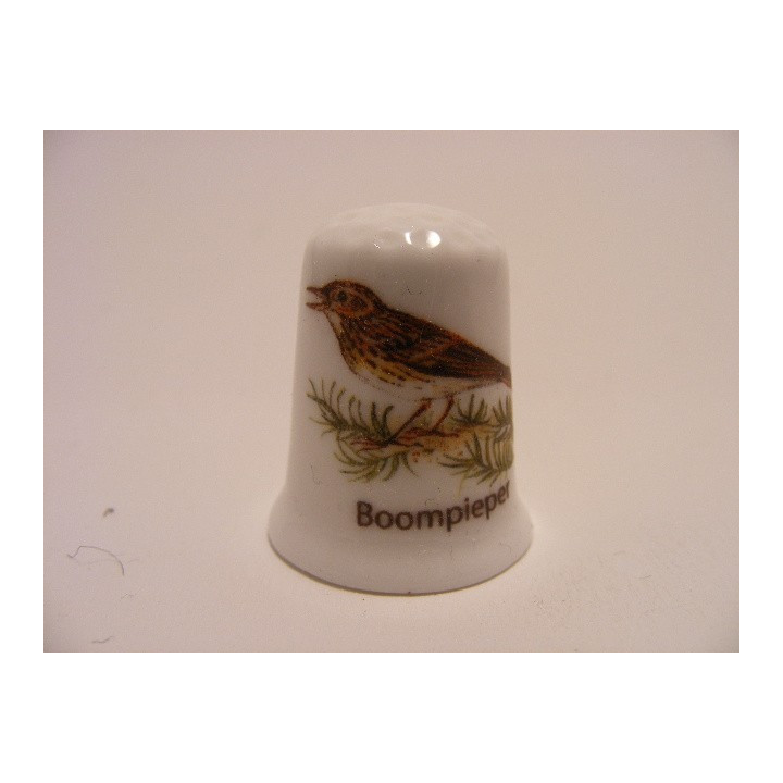 Boompieper zangvogel vingerhoedje