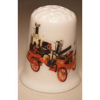 Oldtimer brandweerwagen op een vingerhoedje