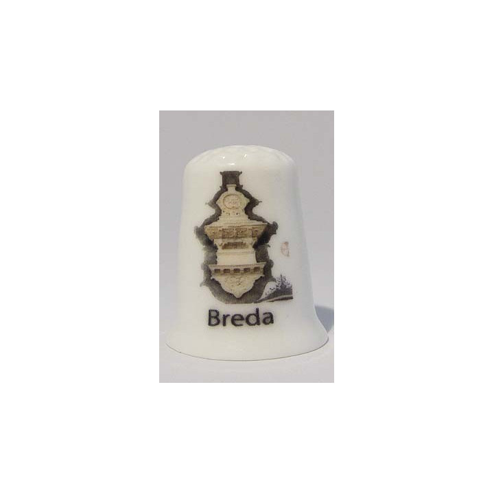 De Onze Lieve Vrouwekerk Epitaaf in Breda op een vingerhoedje