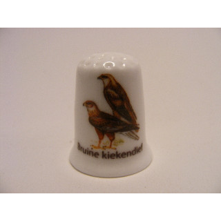 Bruine kiekendief vogel vingerhoedje