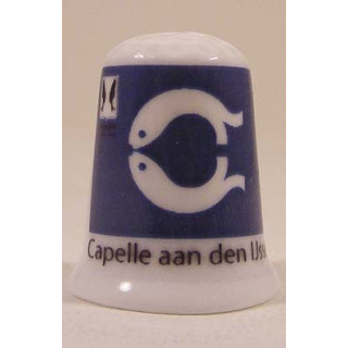 Capelle aan den IJssel gemeentevlag op een vingerhoedje