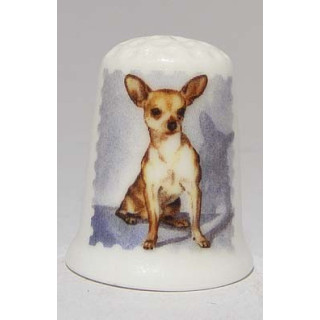 Chihuahua getekend hond vingerhoedje