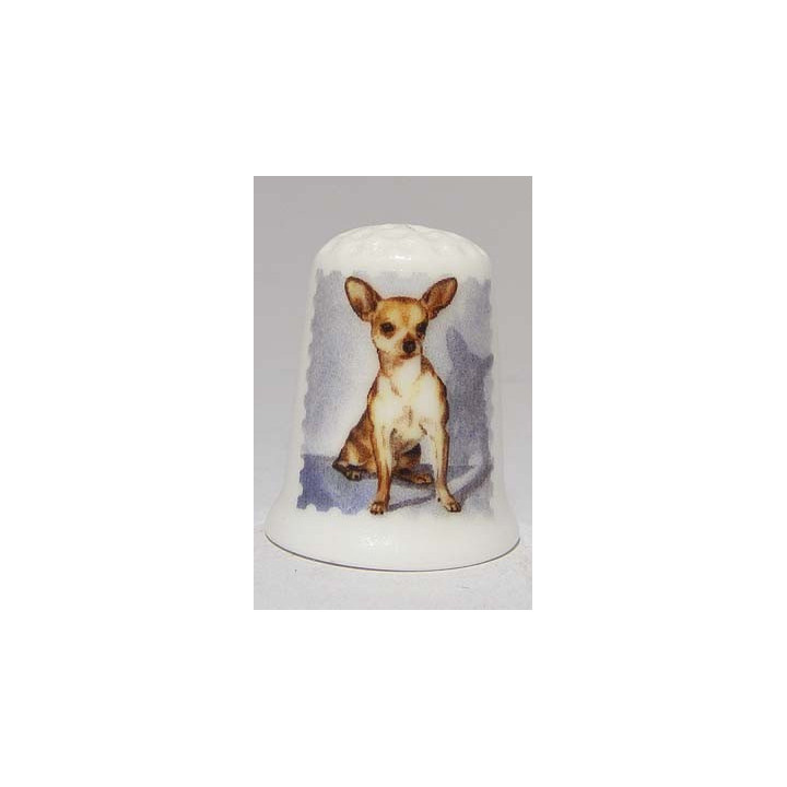 Chihuahua getekend hond vingerhoedje