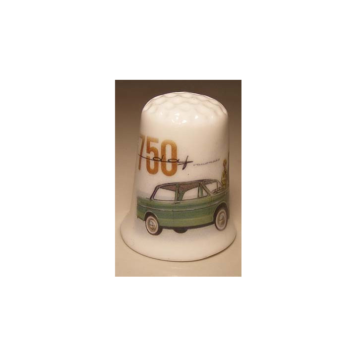 DAF 750 reclame op een vingerhoedje DAF 750 reclame op een vingerhoedje