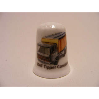 Daf Tipper container vrachtwagen afbeelding vingerhoedje