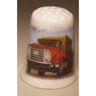 DAF torpedo vrachtwagen 1957 op een vingerhoedje DAF torpedo vrachtwagen 1957 op een vingerhoedje