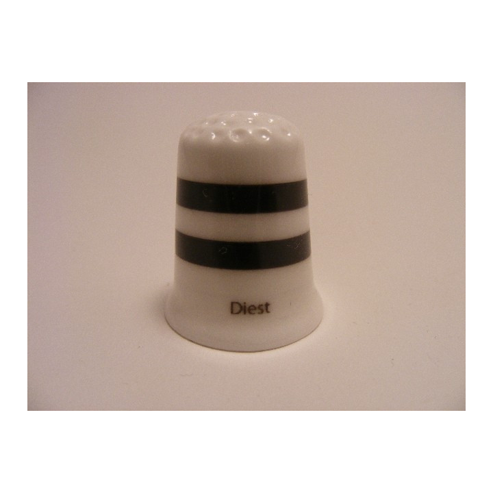 Diest vlag Belgie op een porselein vingerhoedje Diest vlag Belgie op een porselein vingerhoedje