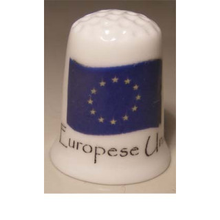 Vlag van Europese Unie vingerhoedje