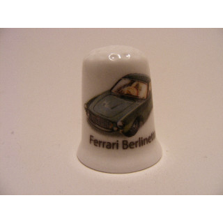 Ferrari Berlinetta afbeelding op een porselein vingerhoedje