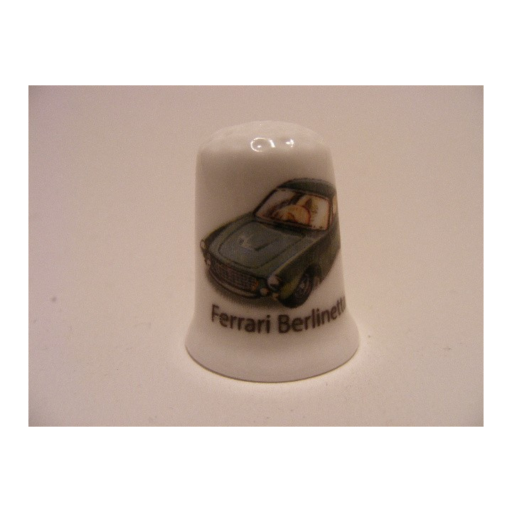 Ferrari Berlinetta afbeelding op een porselein vingerhoedje