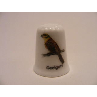 Geelgors zangvogel vingerhoedje (1)