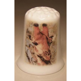 Giraffe kop vingerhoedje