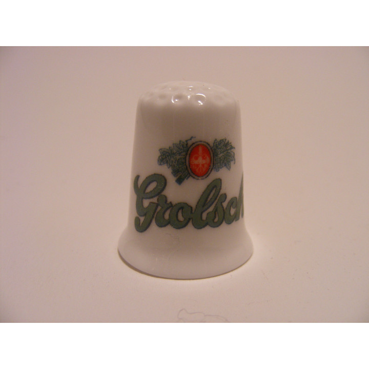 Grolsch bier logo vingerhoedje Grolsch bier logo vingerhoedje