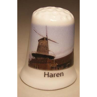 Molen De hoop in Haren in de gemeente Groningen vingerhoedje