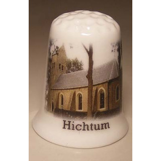 Hervormde kerk in Hichtum gemeente Friesland vingerhoedje