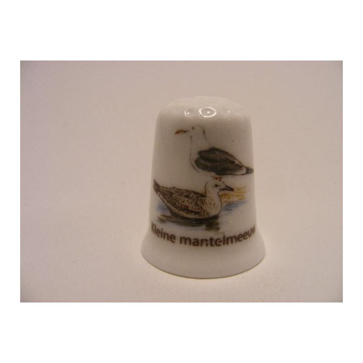 Kleine mantelmeeuw vogel vingerhoedje