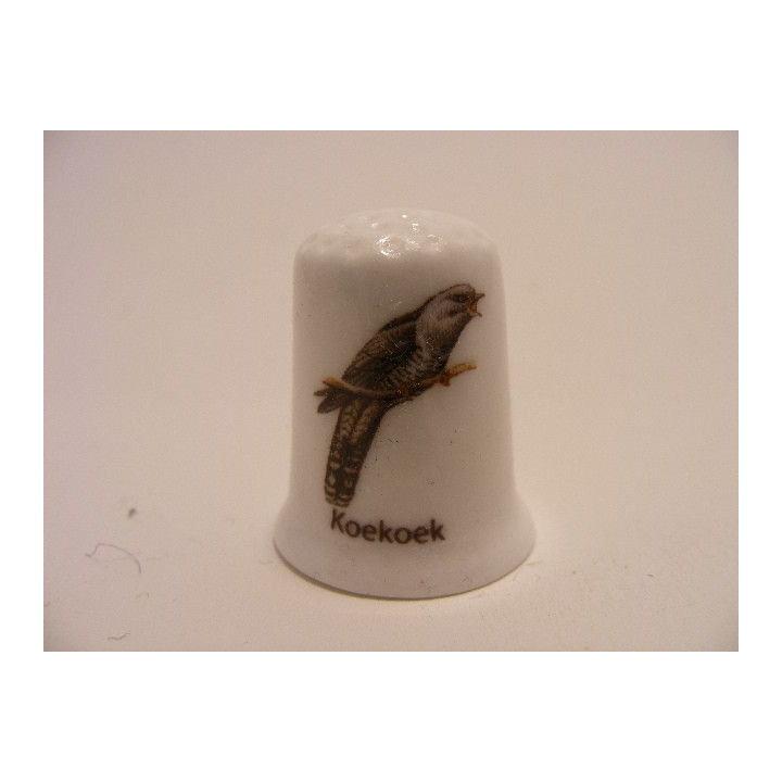 Koekoek vogel vingerhoedje