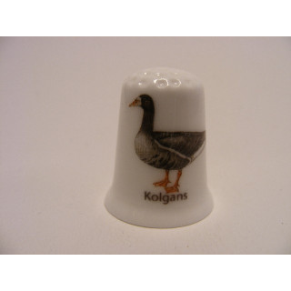 Kolgans vogel vingerhoedje