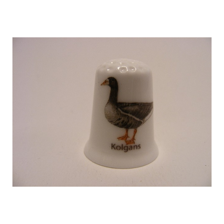 Kolgans vogel vingerhoedje