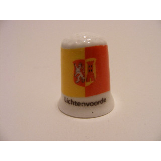 Lichtenvoorde op een porselein vingerhoedje Lichtenvoorde op een porselein vingerhoedje