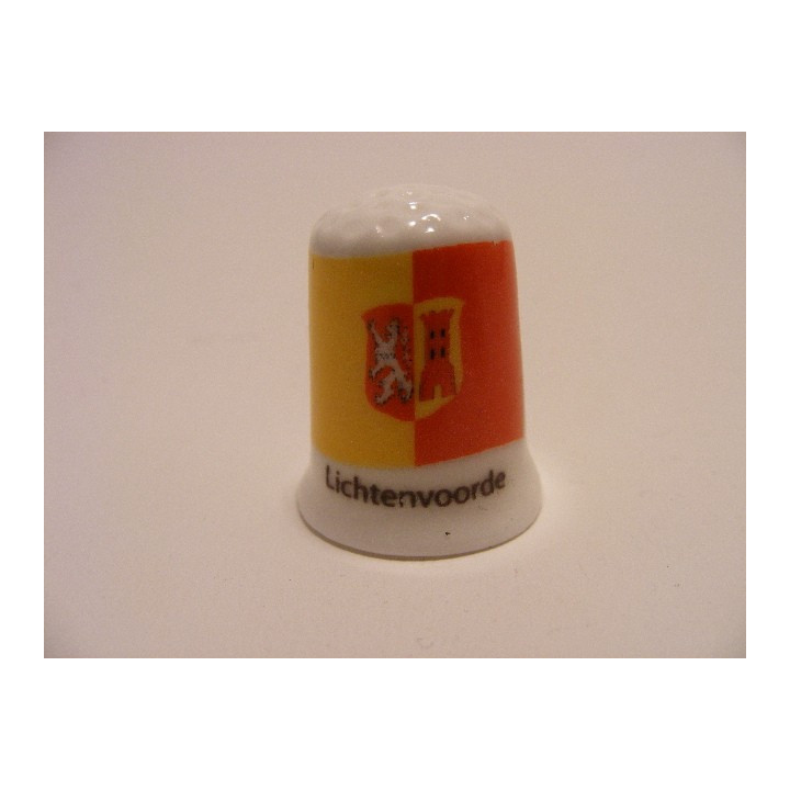 Lichtenvoorde op een porselein vingerhoedje Lichtenvoorde op een porselein vingerhoedje