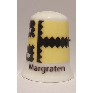 Margraten Nederlandse gemeentevlag op een porselein vingerhoedje