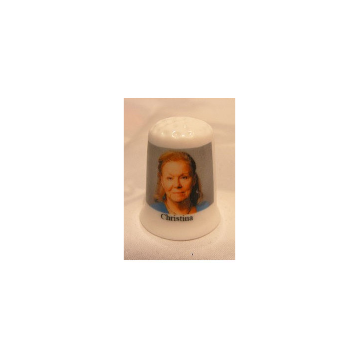 Maria Christina Prinses der Nederlanden op een vingerhoedje Maria Christina Prinses der Nederlanden op een vingerhoedje