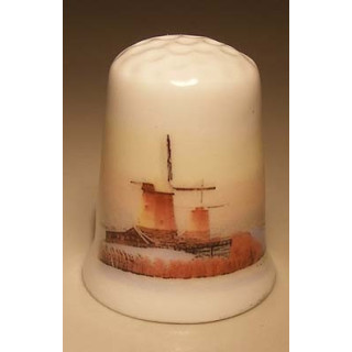 Molens afgebeeld op een vingerhoedje