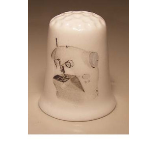 Moderne Naaimachine vingerhoedje