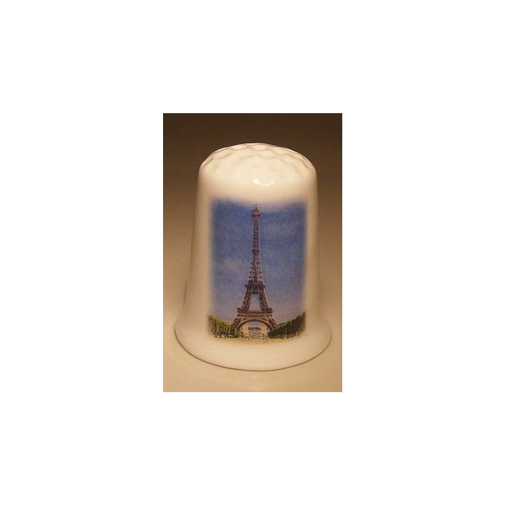 Eiffeltoren in Parijs in Frankrijk vingerhoedje