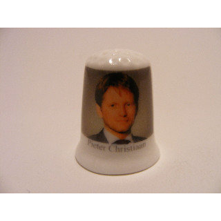 Pieter Christiaan van Oranje Nassau Van Vollenhoven op een porselein vingerhoedje