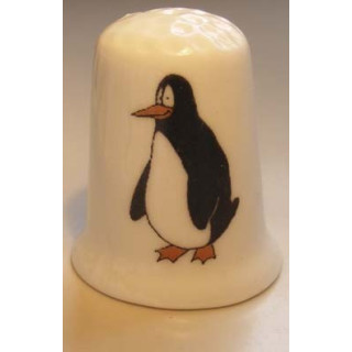 Pinguin tekening vingerhoedje