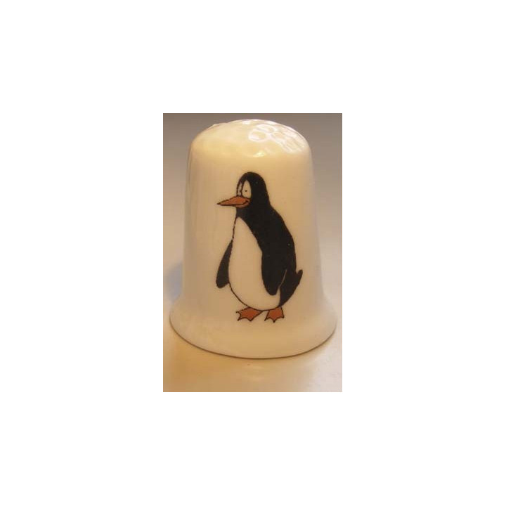 Pinguin tekening vingerhoedje