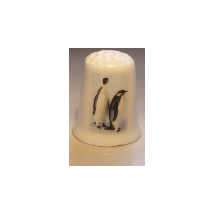 Koningspinguins op een foto vingerhoedje