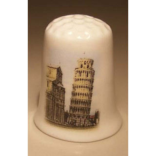 Toren van Pisa in Italië vingerhoedje