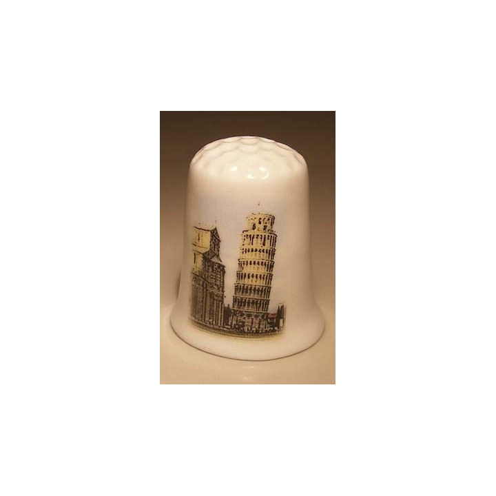 Toren van Pisa in Italië vingerhoedje