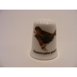 Provençaalse grasmus zangvogel vingerhoedje