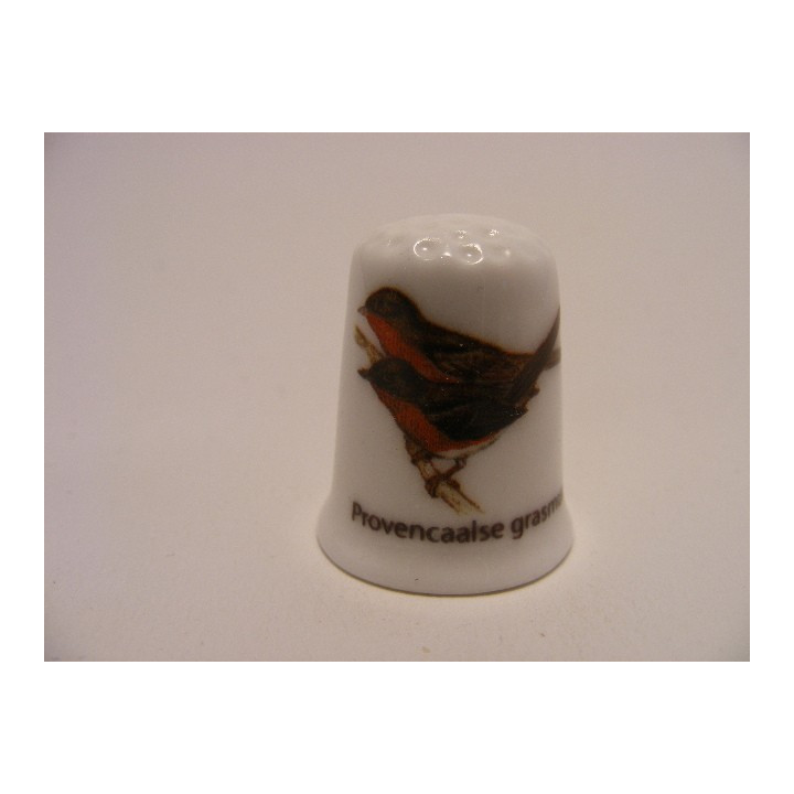 Provençaalse grasmus zangvogel vingerhoedje