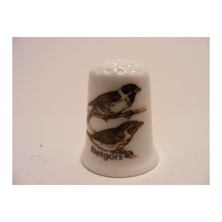 Rietgors zangvogel vingerhoedje