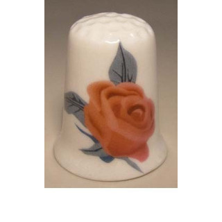 Roos bloem tekening vingerhoedje