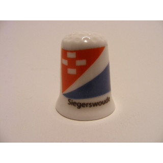 Siegerswoude op een porselein vingerhoedje