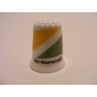 Sint-Maartensdijk op een porselein vingerhoedje