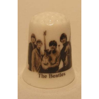 The Beatles op een porselein vingerhoedje