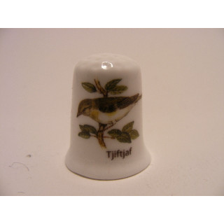 Tjiftjaf zangvogel vingerhoedje