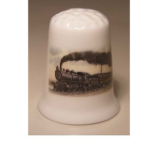 Trein op een porselein vingerhoedje-nr04